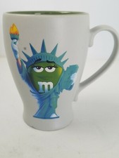 Green M&M Statue of Liberty Ceramic Coffee Mug. VGUC. 