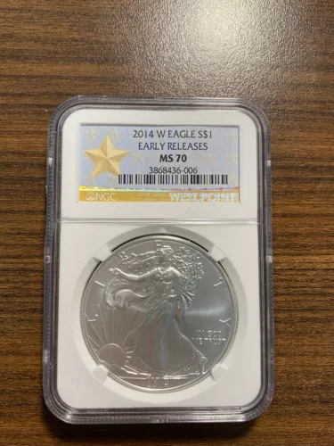 2014-W American Silver Eagle ASE $1 NGC MS 70 Early Releases