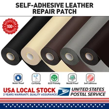 Self-Adhesive Leather Repair Patch Tape for Car Seats Couch Sofa Chair Jacket US