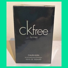 CALVIN KLEIN CK FREE FOR MEN Eau de Toilette Spray 3.3 Oz/100 ml NEW SEALED edt