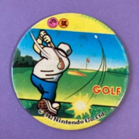 GOLF Nintendo Famicom Menko Card Very Rare From Japanese F/S