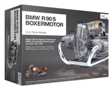 BMW R/90-S Flat Twin "Airhead" Engine Model Kit with Collector's Manual