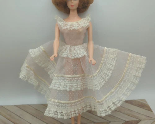 Barbie Plantation Belle #966 Dress Vintage 1959-61 Has 1 Hole