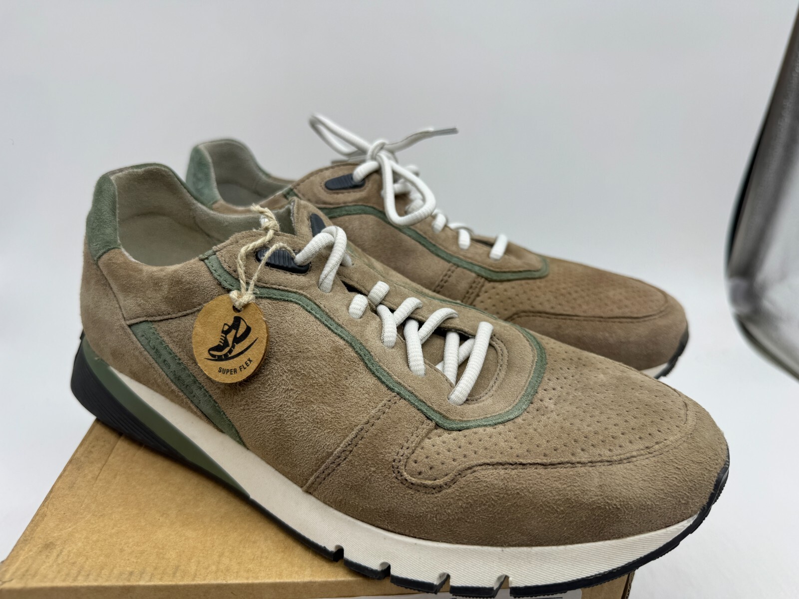 Pius Gabor Athletic Sneakers Men's Brown Suede Lace-Up Outdoor Classic - 8