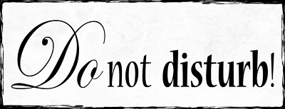 Holzschild 27x10 do not disturb Wand Deko Bar Kneipe Cafe Sammler Geschenk