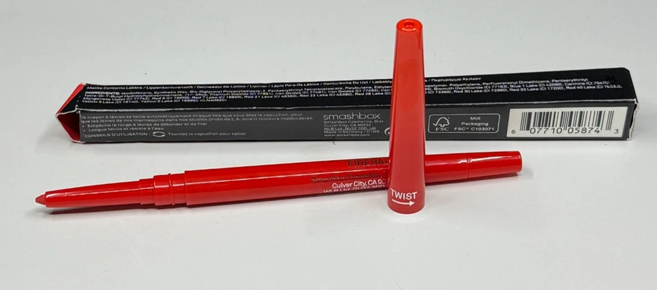 Smashbox Always Sharp Lip Liner Twist & Pout #Fireball - 0.009oz New In Box - Image 4 of 4