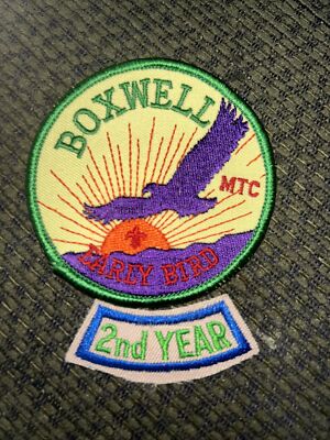 Camp Boxwell Middle Tennessee Cncl Early Bird Boy Scout Patch W 2nd Year Segment