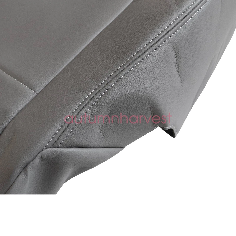 Cubierta de asiento de cuero gris para conductor y pasajero Toyota Tundra Sequoia 2000-2004 Foto 3 de 4