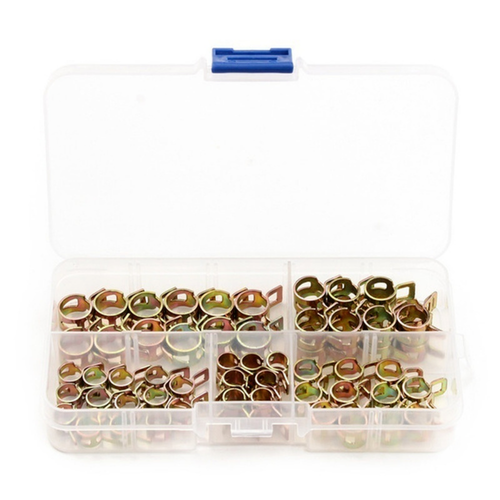 75Pcs Assortment 6/7/8/9/10mm Auto Spring Clip Hose Clamps with 1PC Crimp Plier - Picture 2 of 17