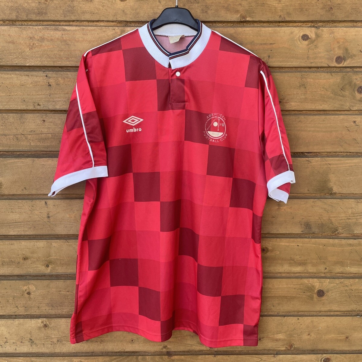 希少　Aberdeen FC ユニフォーム Vintage Rare Aberdeen 1987 1990 Home Football Shirt Soccer Jersey