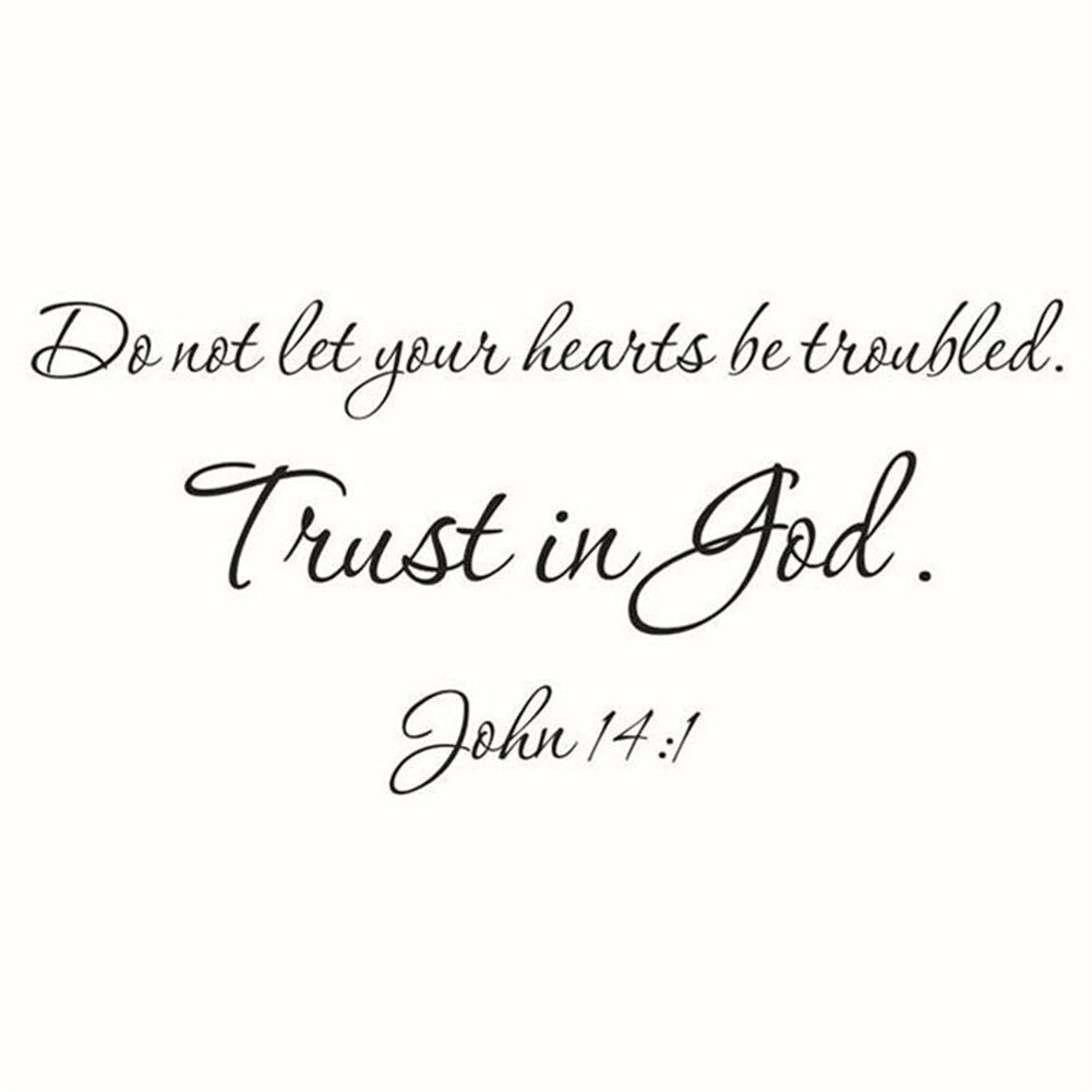 Waterproof Christian Bible Wall Decal Sayings Home Decor Living Room eBay