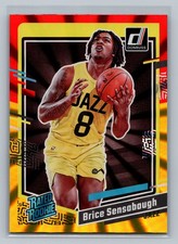 2023-24 Donruss #214 Brice Sensabaugh Red and Gold Laser Holo