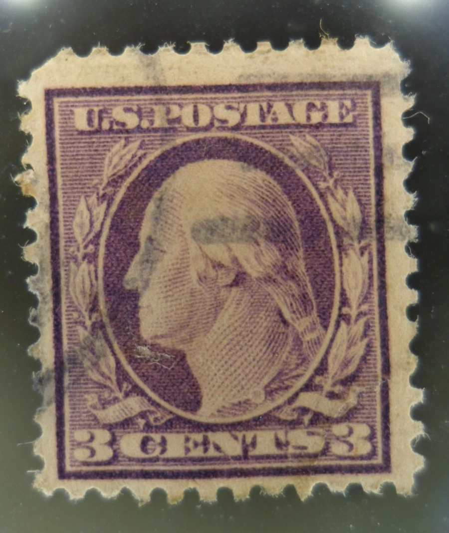 George Washington 3 Cent Stamp In Used Us Stamps (19th Century