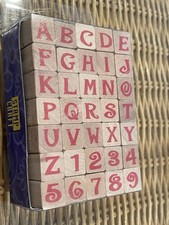 Stamp Craft Alphabet Rubber Stamp Set - Capital Letters - NEW Scrapbooking DIY