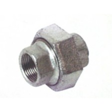 Verschraubung TFV 340-38 / R 3/8" I, Grau, innen Rp 3/8&ldquo;, Temperguss verzinkt