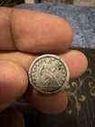 1856 P Seated Liberty Dime 10C cents Coin Silver, Small Date