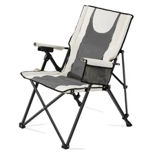 VEVOR Heated Camping Chair High Back Folding Camping Chair Portable Lawn Chairs 