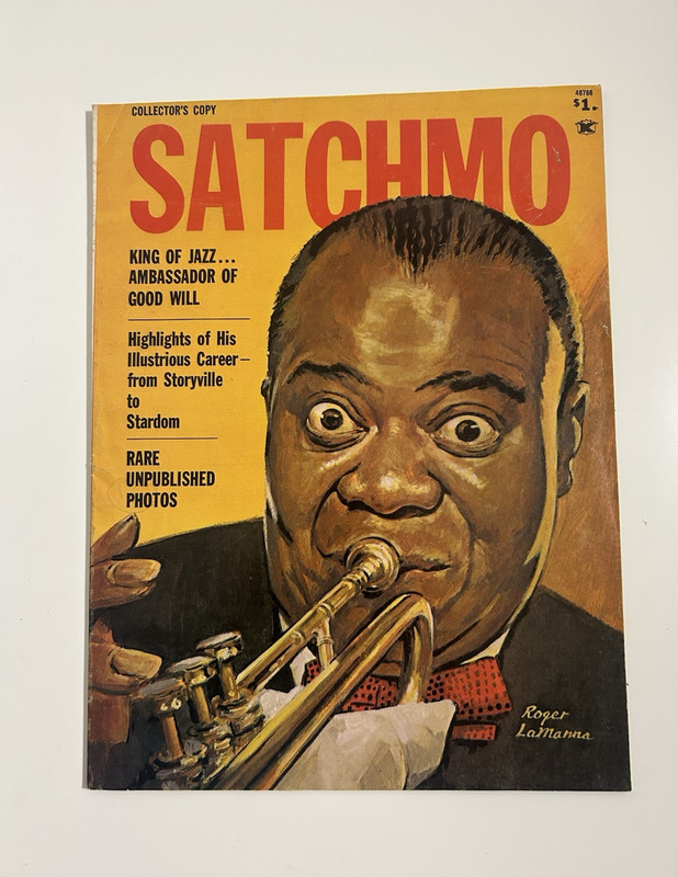 Satchmo Collector's Edition Magazine Aug 1962 Louis Armstrong Jazz