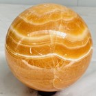 Natural Yellow Calcite Sphere Quartz Crystal Polished Ball Reiki Healing 3120G — photo 9
