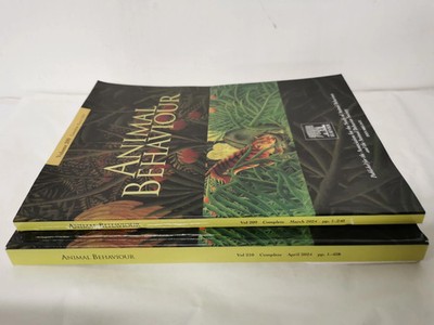 Animal Behaviour Journal Vol 209 & 210 Complete March/Apr 2024
