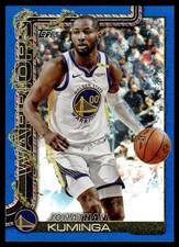 2025-26 Topps Holiday Blue Glitter Jonathan Kuminga Golden State Warriors #H109