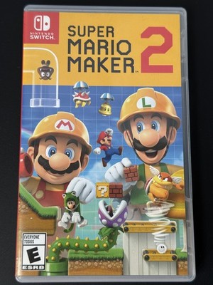 Nintendo Switch Super Mario  Maker 2 Video Game Cartridge and Case Physical Game
