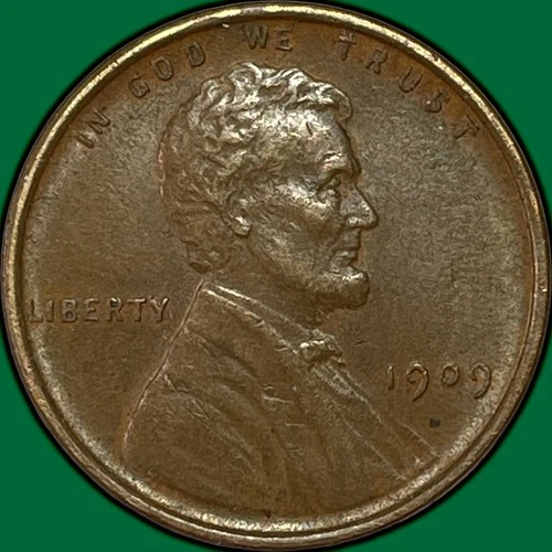 1909 Lincoln Wheat Cent Choice Extremely Fine XF+ Coin #35148