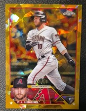 2023 Topps Chrome Update Series Sapphire Edition - P.J. Higgins #USCS82 Gold /50