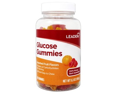 LEADER Glucose Gummies, Assorted Fruit, 60 Count