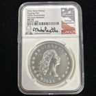 2024 Silver Medal Flowing Hair 230th Anniversary Label AR NGC MS70-Castle Signed
