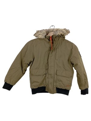 Bench. Parka Kinder Gr. 128 Oliv Polyester Baumwolle Polyamid Uni Outdoor