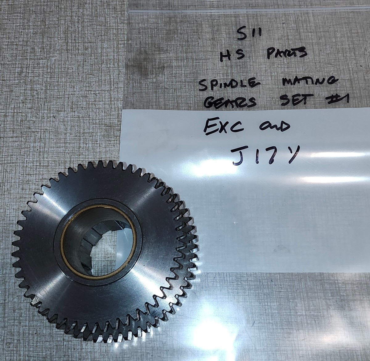 Emco Maximat Super 11 Lathe Headstock Spindle Mounted Mating Gears