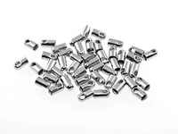 20 Endkappen FüR 1,5 Mm BäNder In Silberfarben Platiniert