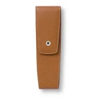 Graf von Faber-Castell Cognac Brown Magnetic Case Epsom Leather for 2 Pens
