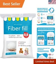250g/8.8oz Polyfill Stuffing Fiber Fill, 2.1oz-4.4lb White Fiberfill Stuffin...
