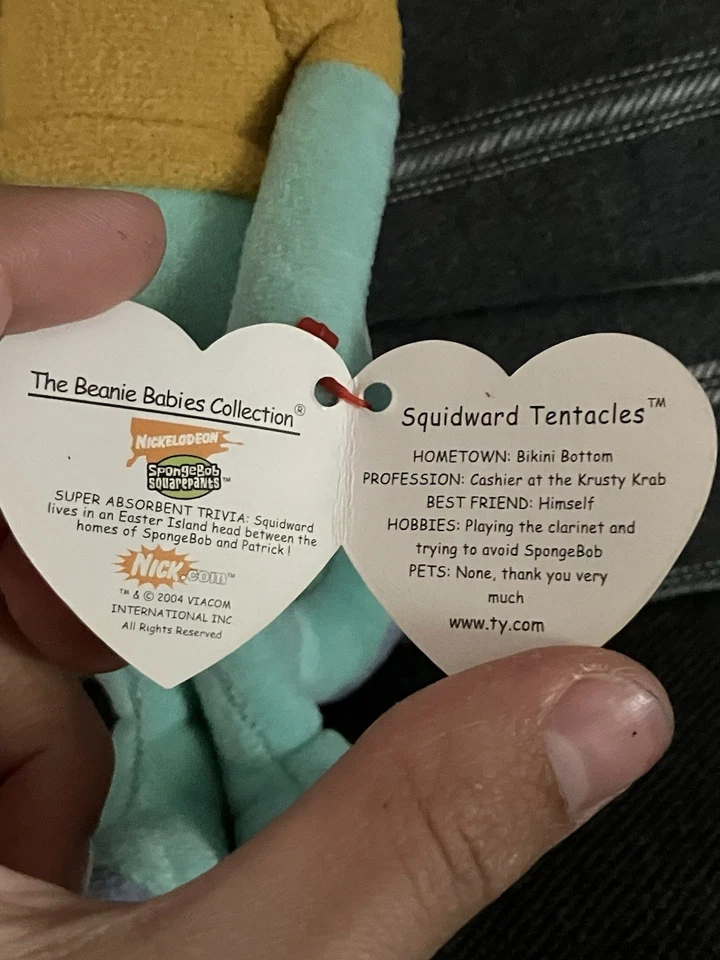 Ty 40165 Squidward Tentacles 9.5" Plush Toy - Image 4 of 4