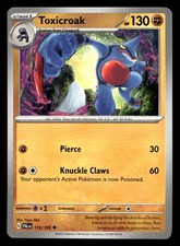 Carta singola Toxicroak Scarlet & Violet #115/193 Pokémon TCG