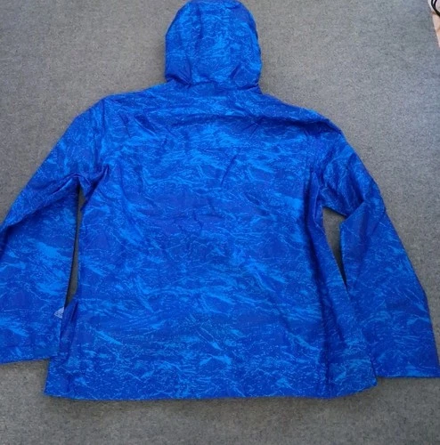 Columbia Jacket Men's 2XL Watertight Printed Hooded Waterproof Blue Full Zip image 5