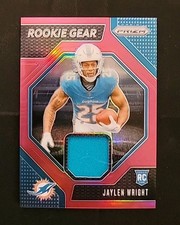 2024 Panini Prizm Jaylen Wright Rookie Gear Pink Prizm Mem Card Dolphins #RG-JWT