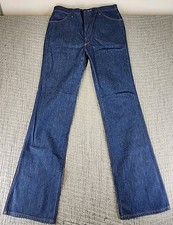 VTG 70s Sedgefield Flare Bell Bottom Jeans Men 34x36 Talon Zip USA NWT Deadstock