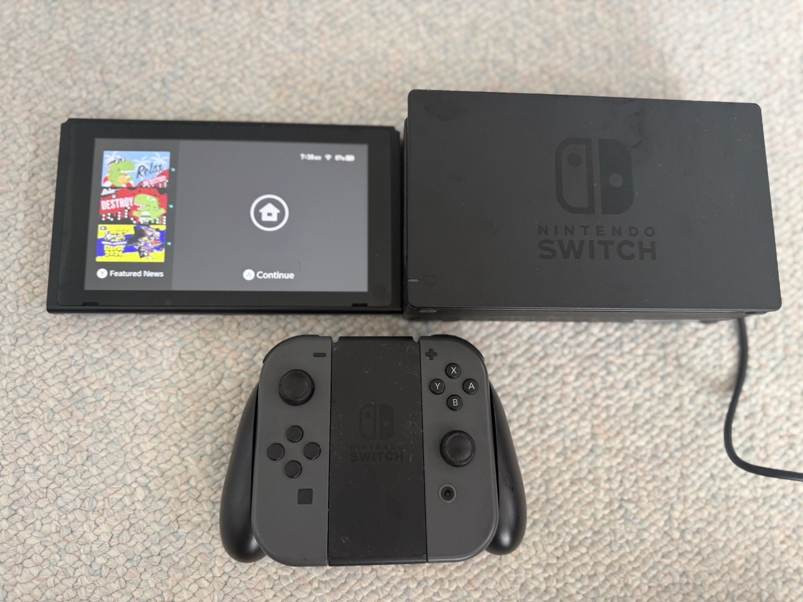 Nintendo Switch Game Console - 32GB Pre-Owned Console + Controller + Dock