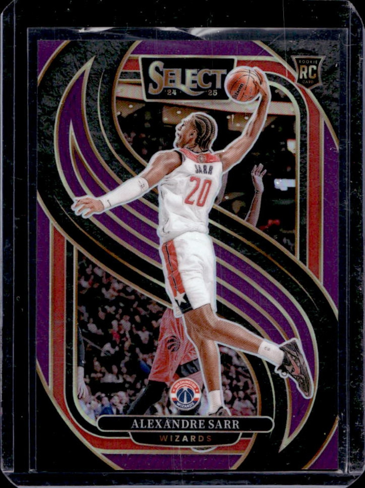 2024-25 Select Alexandre Sarr Premier RC Purple Prizm #26/99 Wizards