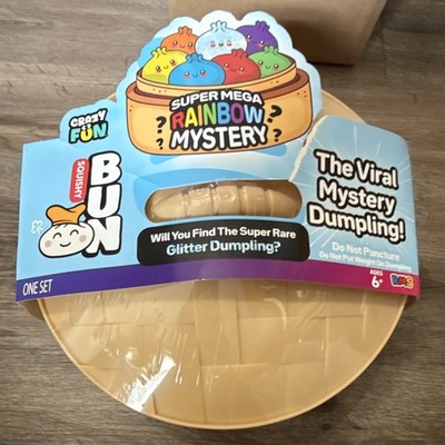 Crazy Fun Super Mega Rainbow Mystery Squishy Bun Blind Pack, 1 Dumpling, 6+ HUGE