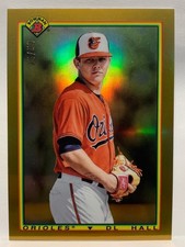 DL HALL 2020 Bowman #90B-DH 1990 Bowman Gold Refractor SERIAL NUMBERED /50