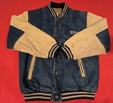 Vintage Basic Editions Denim Jacket With Corduroy Sleeves Size Small Las Vegas 