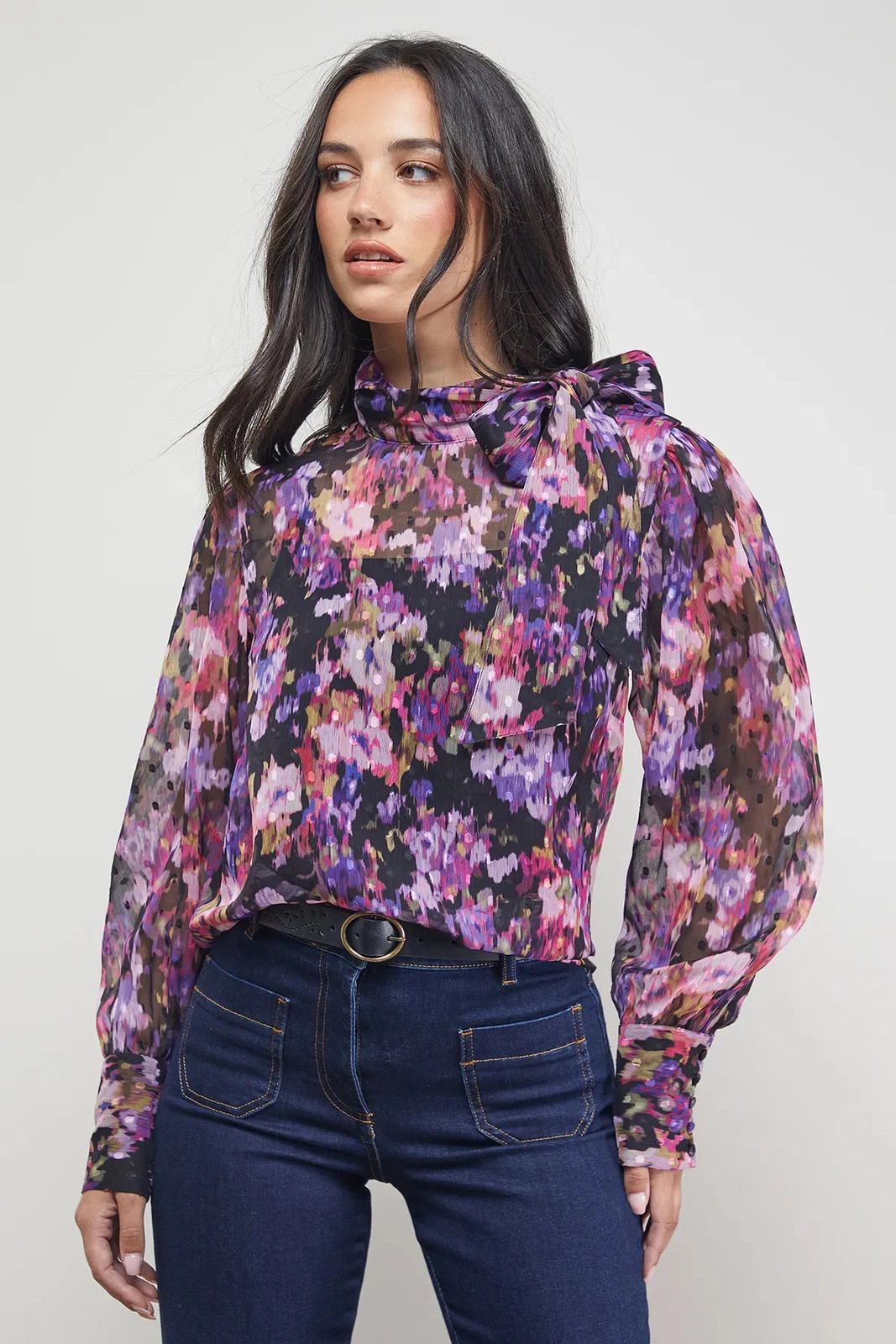 Oasis Floral Top Womens Daywear Tops