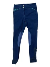 Smartpak Piper KP Breech - Navy/Green - Youth 14 - USED