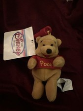 Disney Store Pooh Bear Winnie The Pooh 4  Bean Bag Keychain New NWT