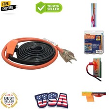 Automatic Electric Heat Kit Heating Cables, 6 Feet, Black