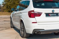 Maxton Design Diffusor Flaps Passend FüR Bmw X3 M-Paket F25 Fl Schwarz Hochglanz